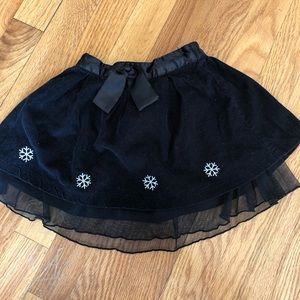 Corduroy snowflake skirt